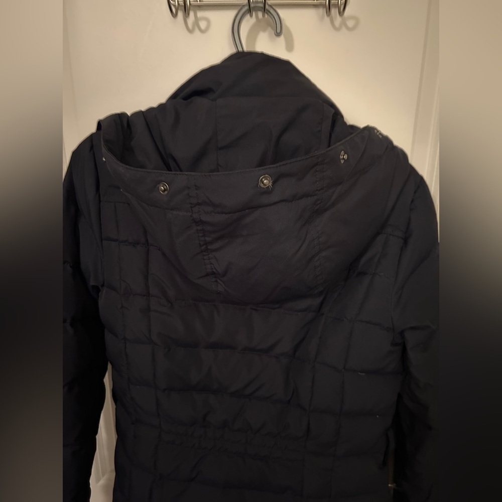 Abercrombie & Fitch Navy Puffer Coat - Picture 5 of 6